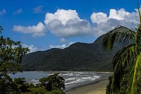 Vista panoramica praia guaraú